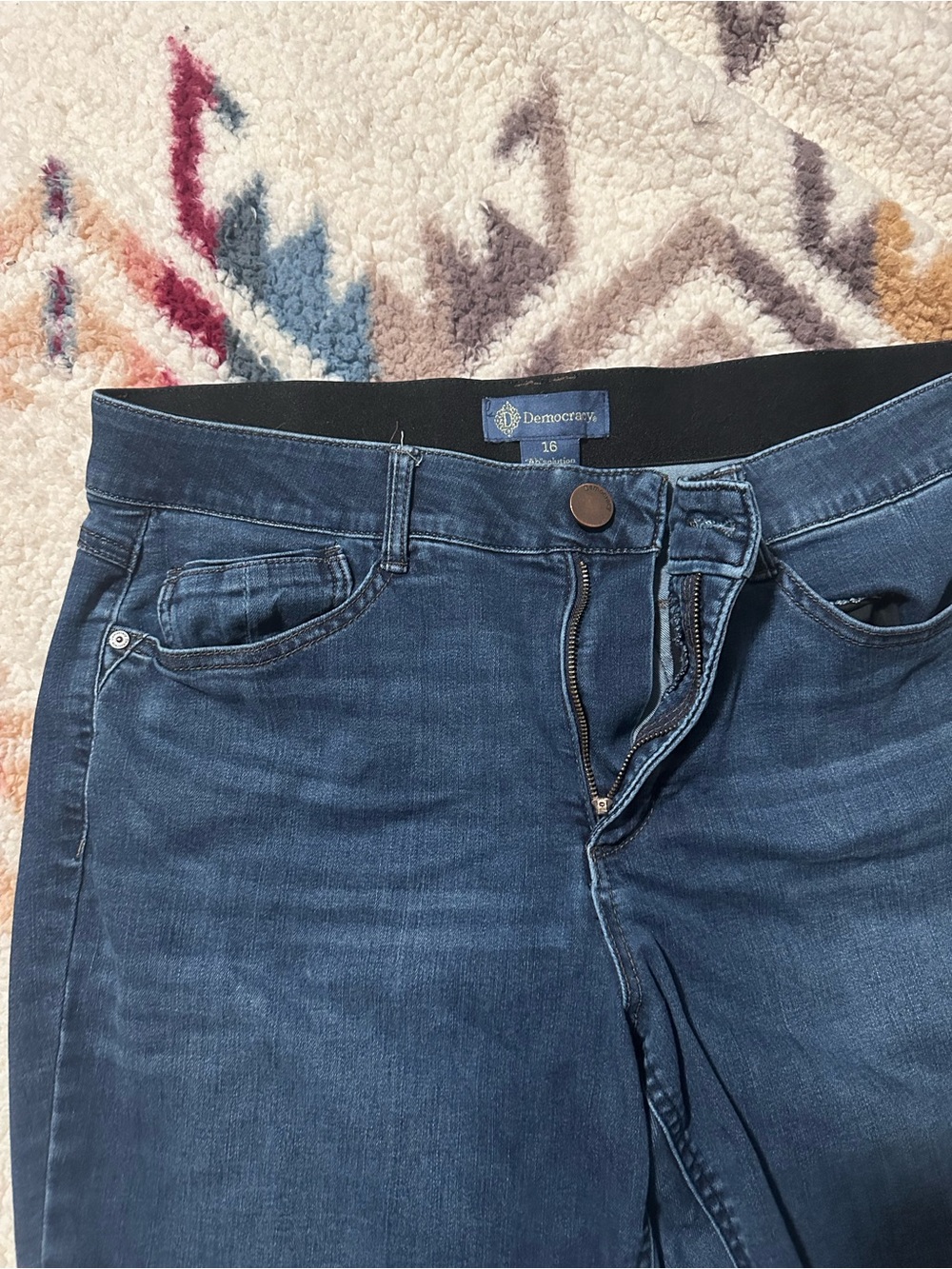Democracy women’s Dark Blue bootcut Jeans - Picture 2 of 5